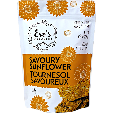 Gluten-Free, Vegan, Keto Crackers- Savoury Sunflower